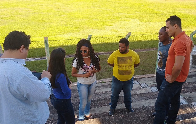 Vistoria avaliou atual condição do Estádio Tibério Nunes, em Floriano