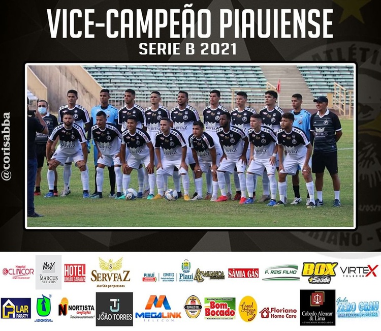 Equipe vice-campeão da Série B do Campeonato Piauiense