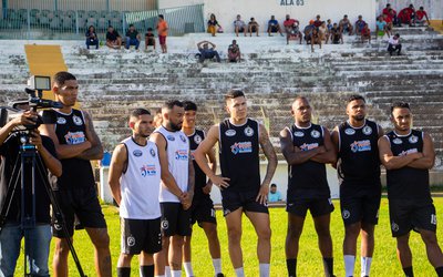 Treino no Estádio Tiberão